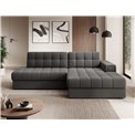 Corner sofa Elezalt R, sleeping function, Sola 06, brown, H82x240x150cm