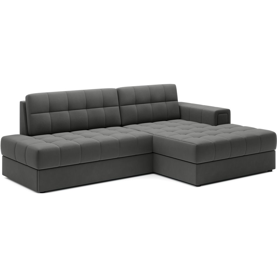 Corner sofa Elezalt R, sleeping function, Sola 06, brown, H82x240x150cm