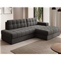 Corner sofa Elezalt R, sleeping function, Sola 06, brown, H82x240x150cm