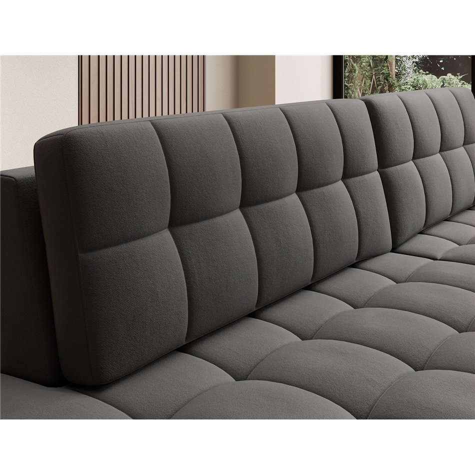 Corner sofa Elezalt R, sleeping function, Sola 06, brown, H82x240x150cm