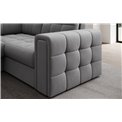 Corner sofa Elewett L, sleeping function, Sola 04, grey, H82x299x198cm