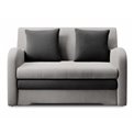 Sofa bed Elario, sleeping function, Nube 03, Nube 6, velvet, grey, H85x130x103cm