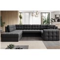 Corner sofa Elewett L, sleeping function, Sola 06, dark grey, H82x299x198cm