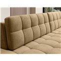 Corner sofa Elezalt R, sleeping function, Monolith 09, velvet, beige, H82x240x150cm