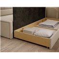 Sofa bed Elfulgeo R, sleeping function, Royal 18, boucle, beige, H77x214x82cm
