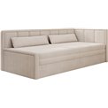 Sofa bed Elfulgeo R, sleeping function, Jarell 18, corduroy, beige, H77x214x82cm