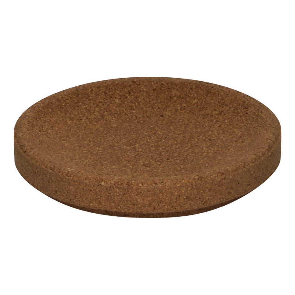 LOT ORGANISER x2, glass, with cork wood pad and lids, H13.6x17.6x9.6cm