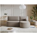 Corner sofa Elivosa R, sleeping function, Sola 18, beige, H93x220x144cm