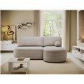 Corner sofa Elivosa R, sleeping function, Royal 18, boucle, beige, H93x220x144cm