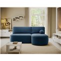 Corner sofa Elivosa R, sleeping function, Jarell 40, corduroy, dark blue, H93x220x144cm