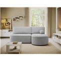 Corner sofa Elivosa R, sleeping function, Calmora 04, grey, H93x220x144cm