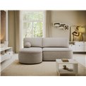 Corner sofa Elivosa L, sleeping function, Royal 18, boucle, beige, H93x220x144cm
