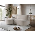 Corner sofa Elivosa L, sleeping function, Royal 18, boucle, beige, H93x220x144cm