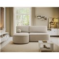 Corner sofa Elivosa L, sleeping function, Calmora 18, beige, H93x220x144cm