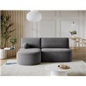 Corner sofa Elivosa L, sleeping function, Poco 04, grey, H93x220x144cm