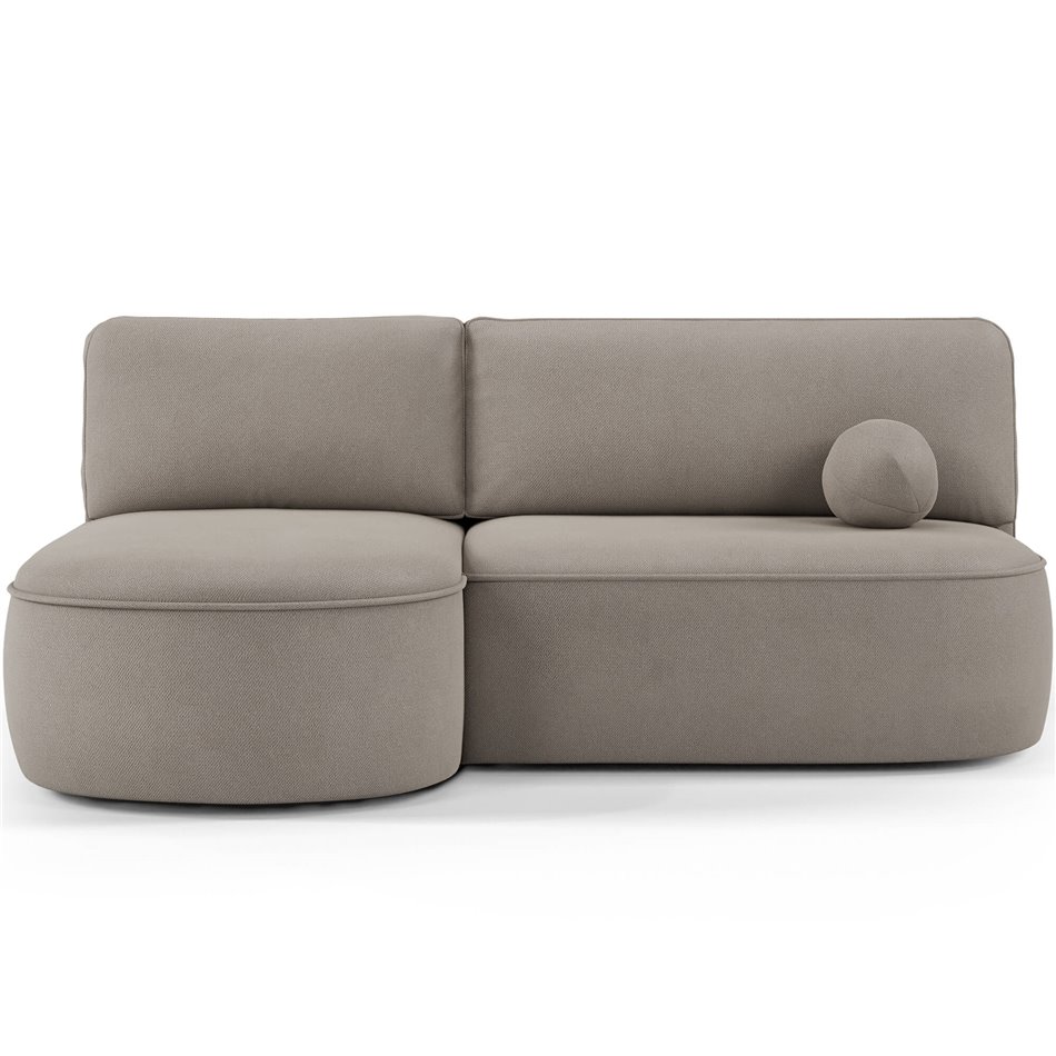 Corner sofa Elivosa L, sleeping function, Sola 18, beige, H93x220x144cm