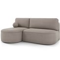 Corner sofa Elivosa L, sleeping function, Sola 18, beige, H93x220x144cm
