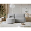 Corner sofa Elivosa L, sleeping function, Calmora 04, grey, H93x220x144cm