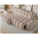 Corner sofa Eleedro L, electrically extendable, Jarell 20, corduroy, beige, H98x283x165cm