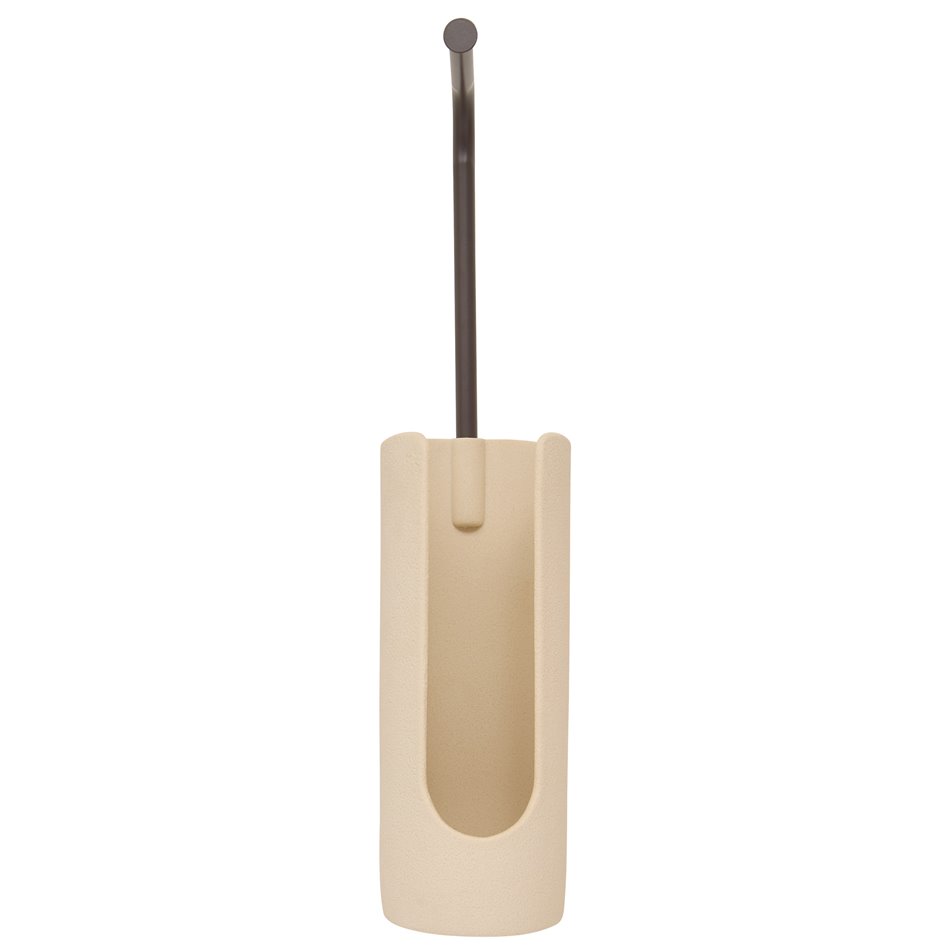 Toilet paper holder OLEYA, beige/brown, H59.5cm, D13cm