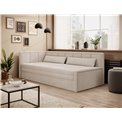 Sofa bed Elfulgeo L, sleeping function, Jarell 18, corduroy, beige, H77x214x82cm