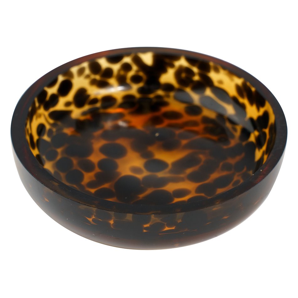 Soap dish DOTTY, brown, H2.5cm D11cm