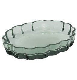 Soap dish GREEN FLOREA, H2.5x13.8x9.9cm