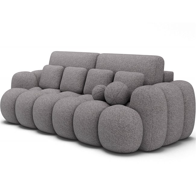 Sofa bed Elcotonn, sleeping function, Paolli 04, grey, H105x256x119cm