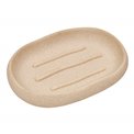 Soap dish OLEYA, beige, H2.3x13.1x9.2cm