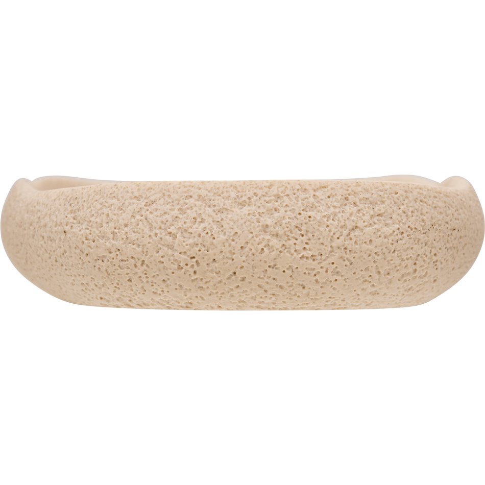 Soap dish OLEYA, beige, H2.3x13.1x9.2cm