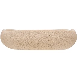 Soap dish OLEYA, beige, H2.3x13.1x9.2cm