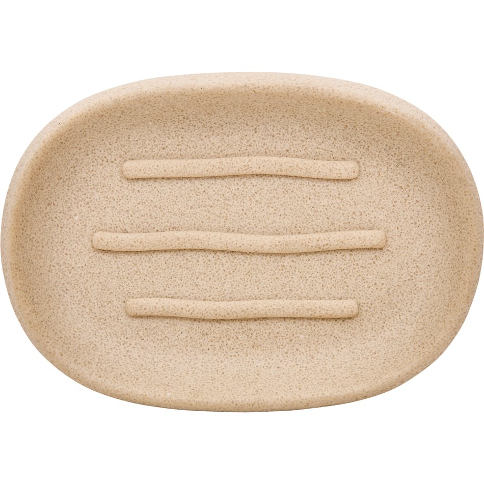 Soap dish OLEYA, beige, H2.3x13.1x9.2cm