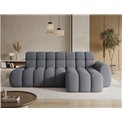 Corner sofa Eleedro R, electrically extendable, Calmora 05, grey, H98x283x165cm