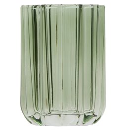 Teef brush holder FLOREA GREEN, H11cm, D7.7cm