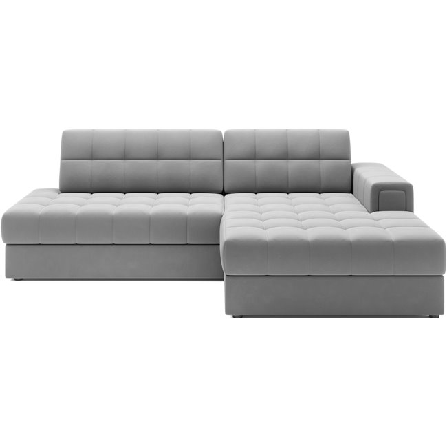 Corner sofa Elezalt R, sleeping function, Sola 04, grey, H82x240x150cm