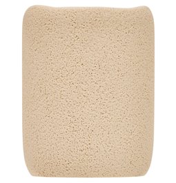 Teef brush holder OLEYA, beige, H9.9cm, D7.7cm