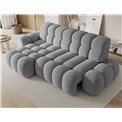 Corner sofa Eleedro L, electrically extendable, Royal 04, boucle, grey, H98x283x165cm