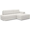 Corner sofa Elezalt R, sleeping function, Royal 01, boucle, white, H82x240x150cm