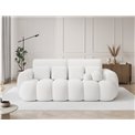 Sofa bed Elcotonn, sleeping function, Paolli 01, white, H105x256x119cm