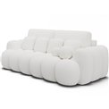 Sofa bed Elcotonn, sleeping function, Paolli 01, white, H105x256x119cm