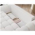 Sofa bed Elcotonn, sleeping function, Paolli 01, white, H105x256x119cm