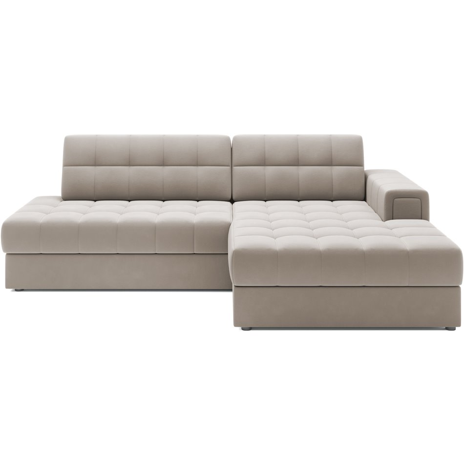 Corner sofa Elezalt R, sleeping function, Sola 18, beige, H82x240x150cm