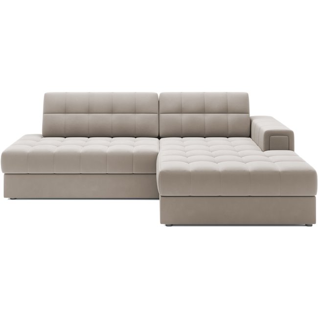 Corner sofa Elezalt R, sleeping function, Sola 18, beige, H82x240x150cm