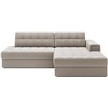 Corner sofa Elezalt R, sleeping function, Sola 18, beige, H82x240x150cm