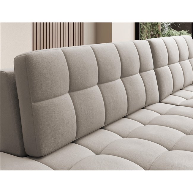 Corner sofa Elezalt R, sleeping function, Sola 18, beige, H82x240x150cm