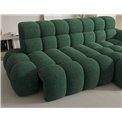 Corner sofa Eleedro R, electrically extendable, Amore 35, boucle, green, H98x283x165cm