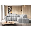 Corner sofa Elfalconn R, electrically extendable, Coralline 01, grey, H107x258x208cm