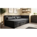 Sofa bed Elfulgeo R, sleeping function, Poco 04, Poco 10, grey, H77x214x82cm