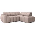 Corner sofa Elfalconn R, electrically extendable, Xillar 20, brown, H107x258x208cm