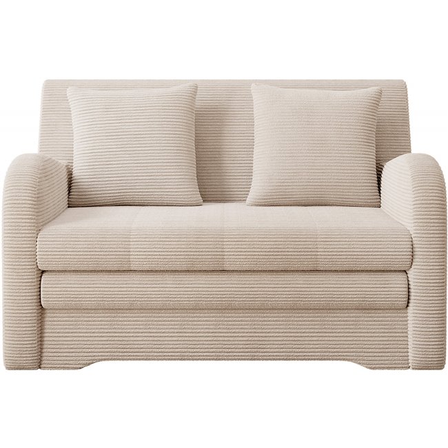 Sofa bed Elario, sleeping function, Jarell 18, corduroy, beige, H85x130x103cm